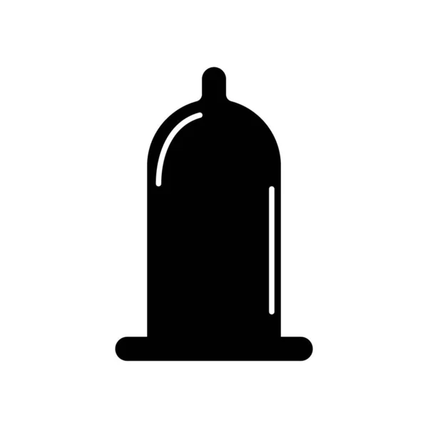 Condom Icon Health Protection Rubber Symbol Preventation Web Sign Design — Image vectorielle