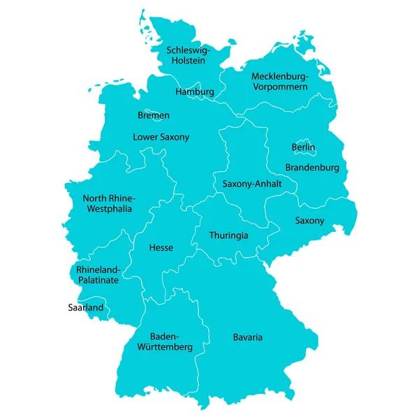Alemanha Mapa Ícone Geografia Conceito Branco Isolado Gráfico Fundo Vetor —  Vetores de Stock