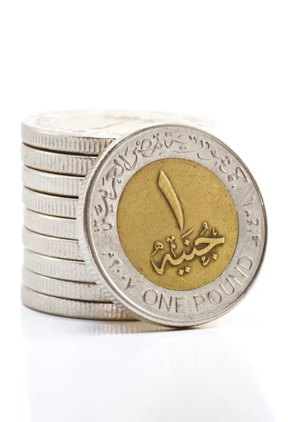Egyptisch pond munten — Stockfoto