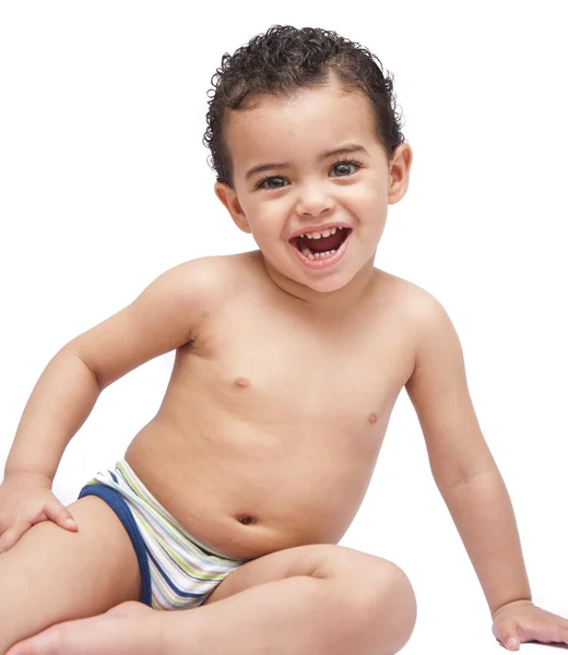 Chico feliz riendo — Foto de Stock