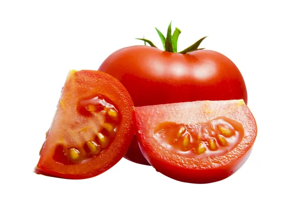 Tomato Full & Cut — Stock Photo, Image