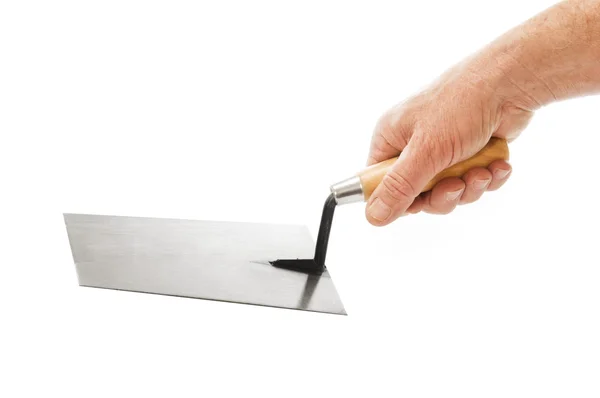 Builder Hand With Trowel — Stock Photo, Image