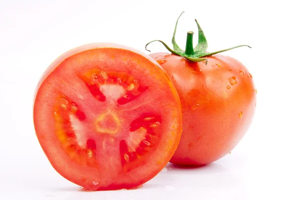 Tek bir dilim domates — Stok fotoğraf