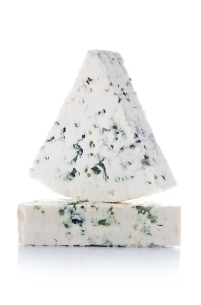 Porzioni di formaggio blu — Foto Stock