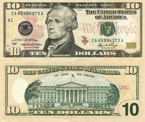 on dolar bill