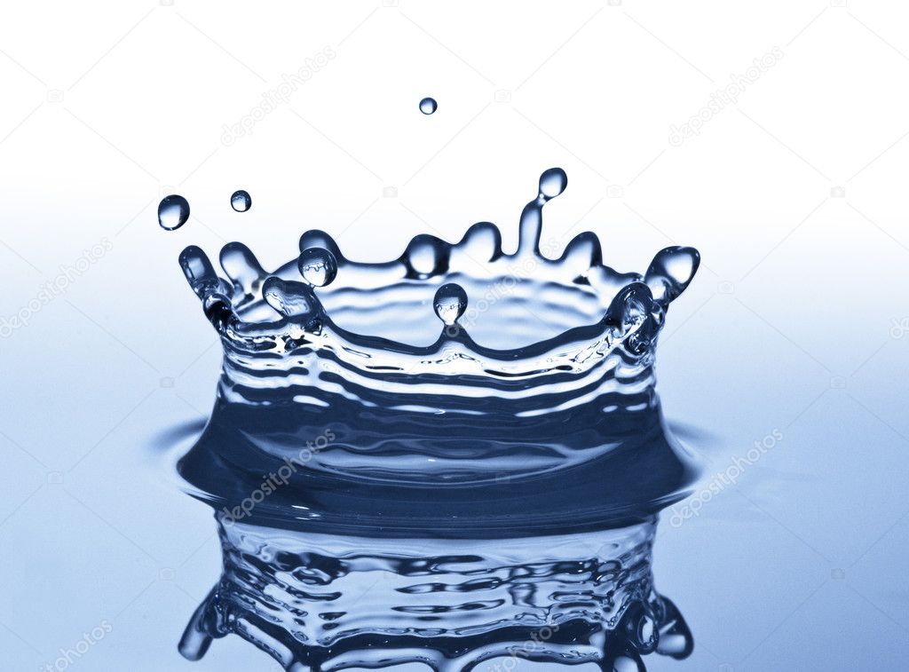 Blue Splash of Water