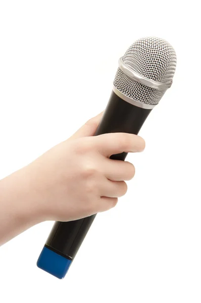 Hand with Microphone — Stock Photo, Image