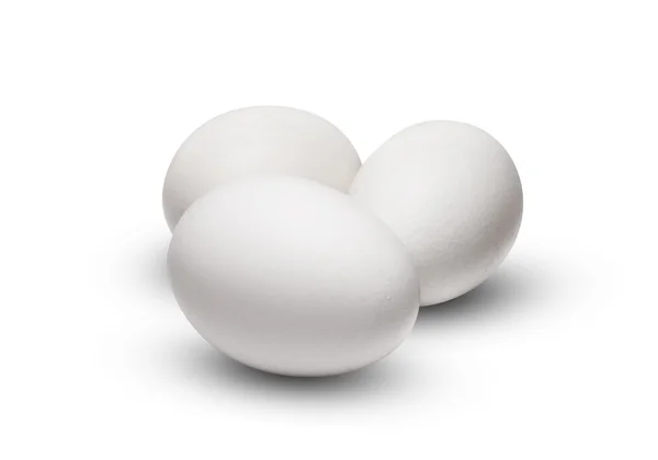 Grupo dos ovos brancos — Fotografia de Stock