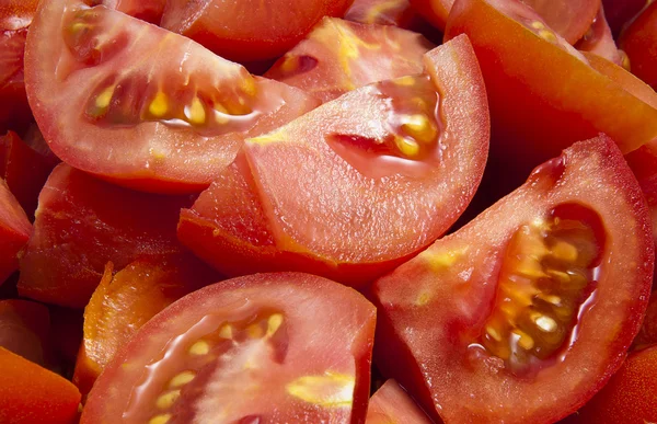 Gehackte Tomaten — Stockfoto