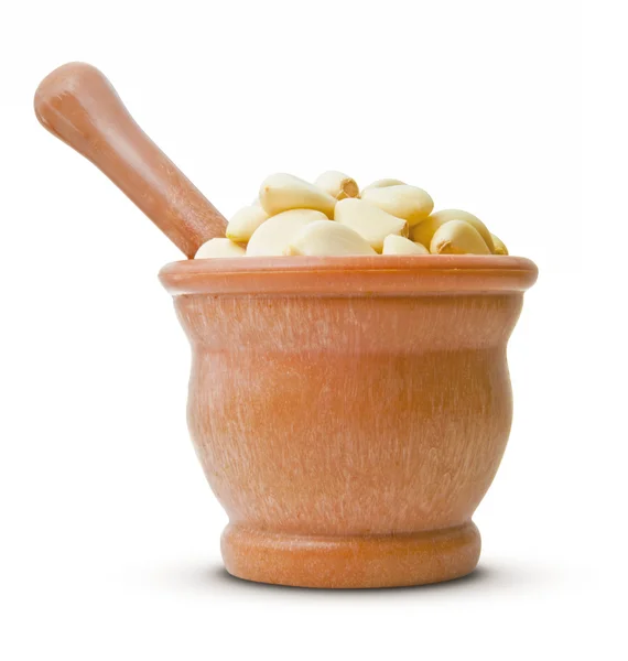 Crushing Garlic — Stock Photo, Image