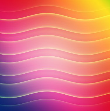 Gökkuşağı dalgalı renk çubukları