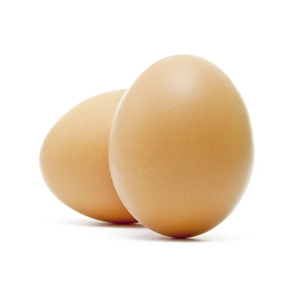 Zwei frische Eier — Stockfoto