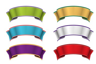 renkli şık vektör şeritler