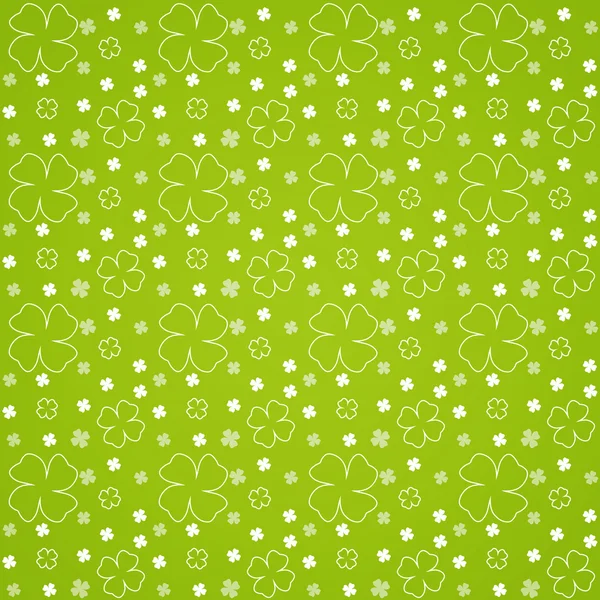 Green Leaves Seamless Pattern — Stock Vector