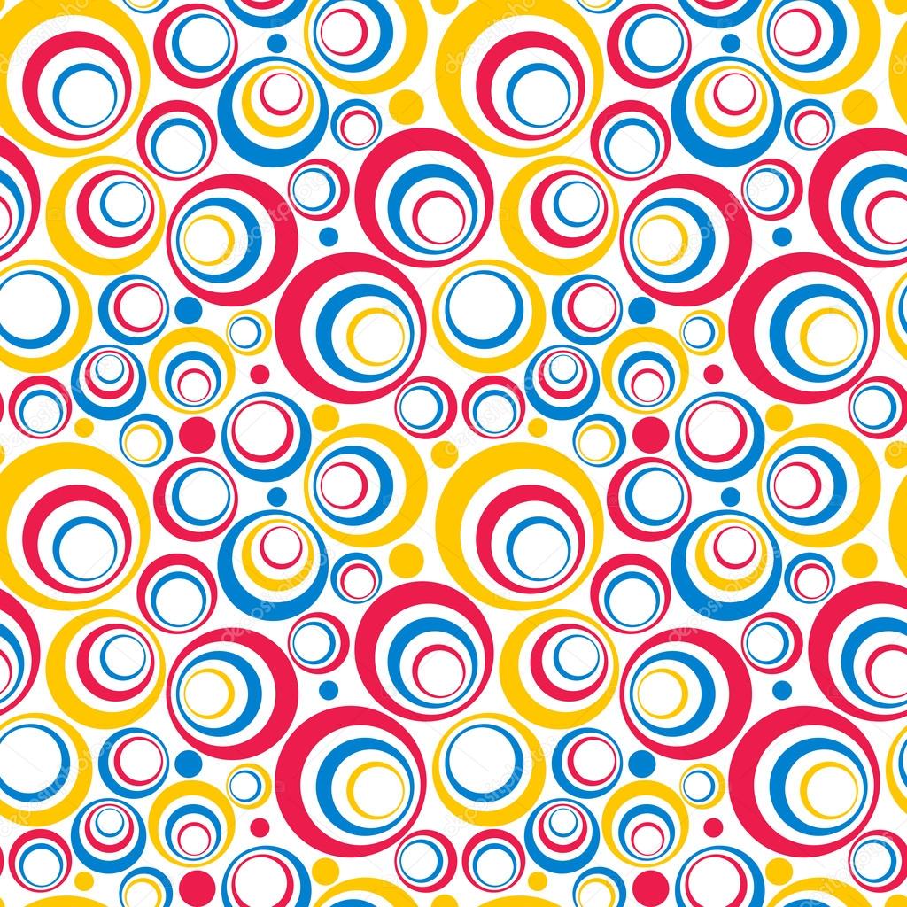 Colorful Circles Seamless Pattern