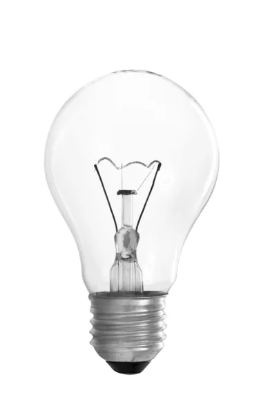 Clear Light Bulb with Filament — стоковое фото