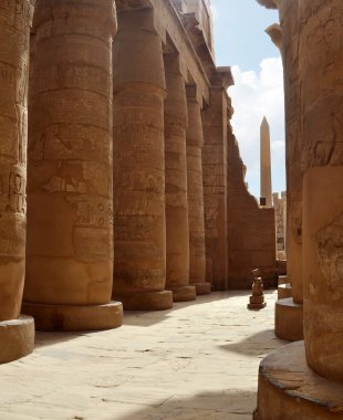 Karnak Columns. Luxor, Egypt clipart
