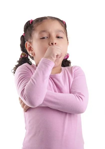 Pequena menina doente — Fotografia de Stock