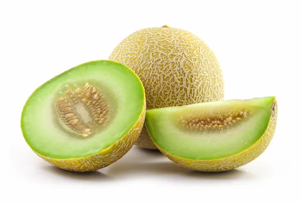 Cantalupo pieno e affettato — Foto Stock