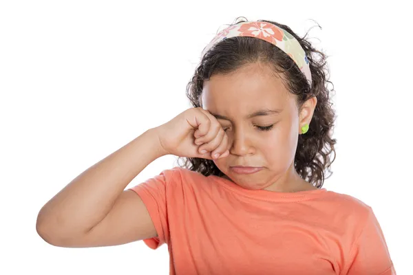 Menina triste chorando — Fotografia de Stock