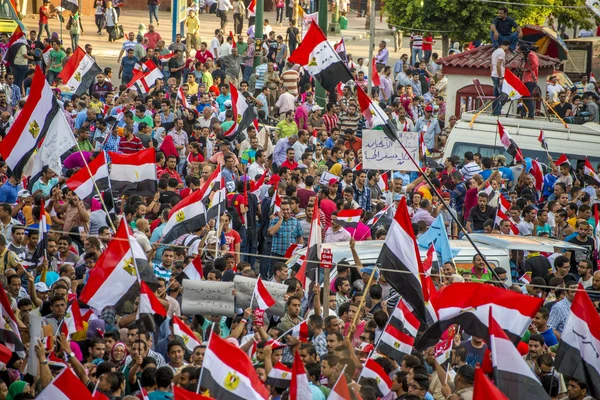 Mısır gençlik Müslüman Kardeşler karşı protesto — Stok fotoğraf