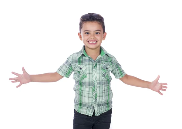 Niño feliz con los brazos abiertos — Foto de Stock