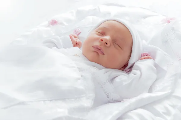 Lovely New Born Baby Sleeping — Stock Photo, Image