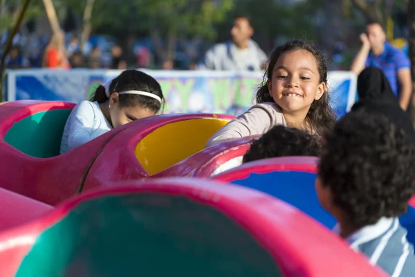 Happy Children at Amusement Park — Stock Photo, Image
