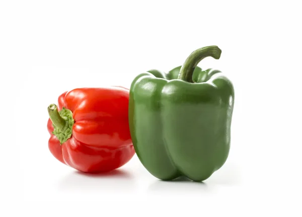 新鲜水果红色和绿色的辣椒 — 图库照片
