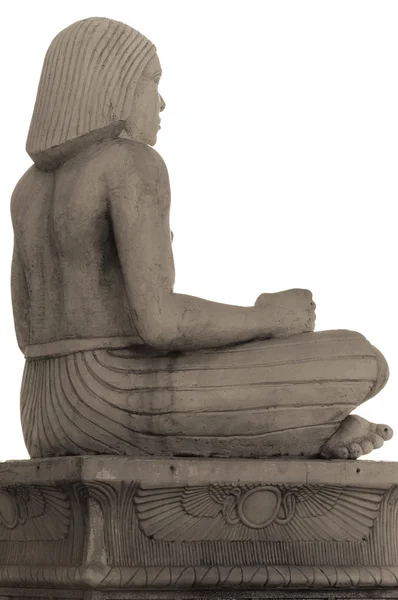 Boční pohled na starověký egyptský písař — Stock fotografie