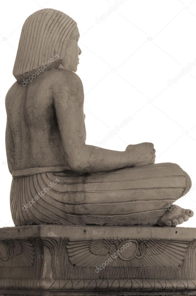 Side View of Ancient Egyptian Scribe