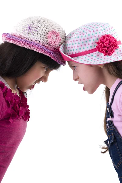 Duas meninas em briga — Fotografia de Stock