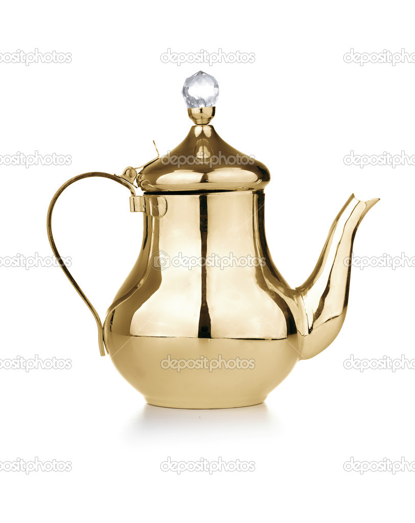 Golden Antique Teapot