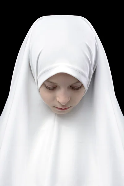 Muslimisches Mädchen im Hejab — Stockfoto