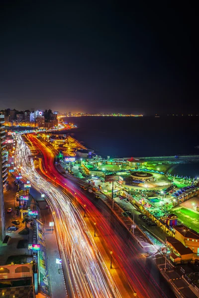 Alexandria City at Night — Stock Photo, Image