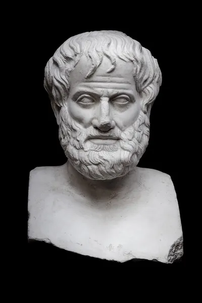 Aristotle on Black — Stock Photo, Image