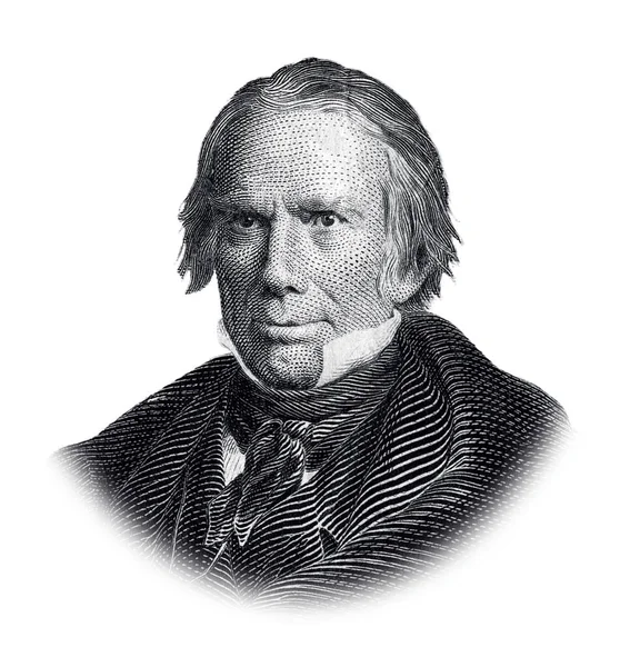 Porträtt Henry Clay Isolerad Vit Bakgrund — Stockfoto