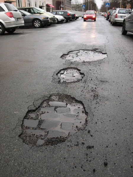 Potholes — Stock Photo, Image