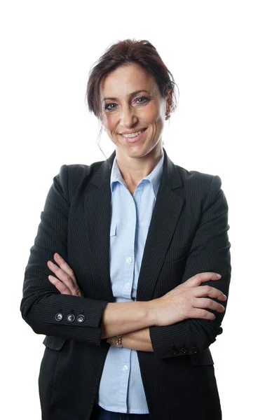 Business woman smiling Stock Image
