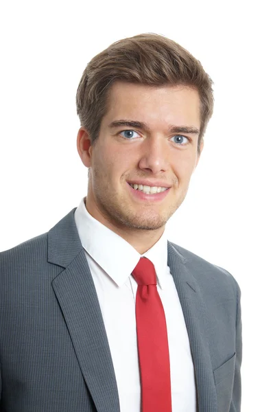 Joven hombre de negocios sonriendo — Foto de Stock