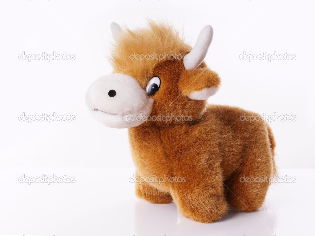 highland cow dog toy