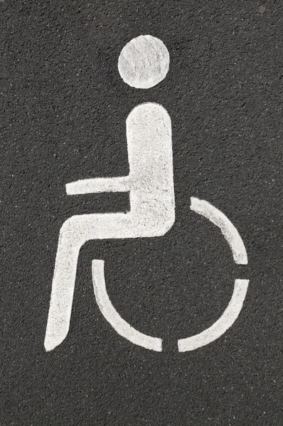 Piktogramm für Rollstuhlfahrer — Stockfoto