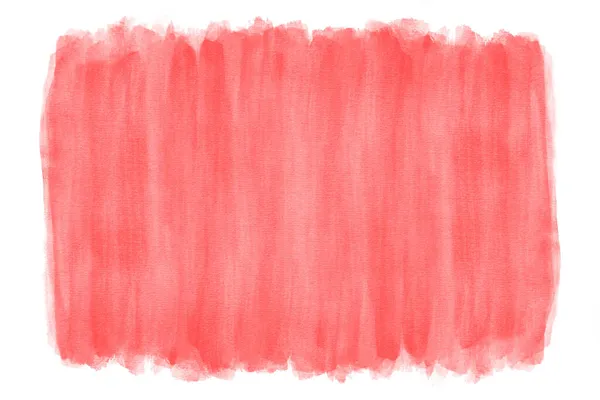 Red watercolor background with vertical brushstroke texture — Stock Photo, Image