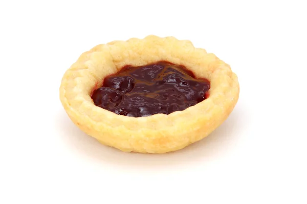 Single delicious jam tart — Stock Photo, Image