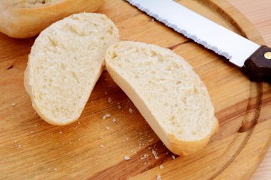 taze kesilmiş ekmek rulo tatlı