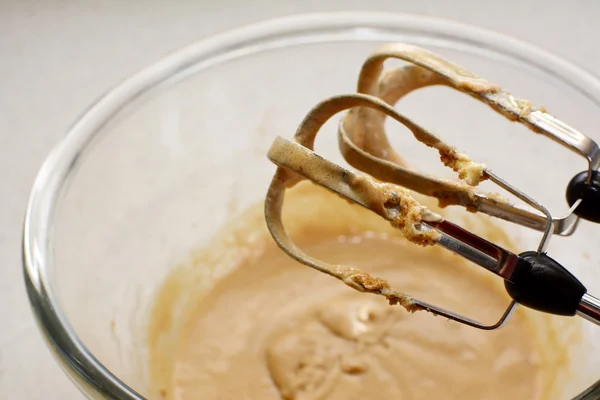 Beaters with cookie dough batter — Stock Photo, Image