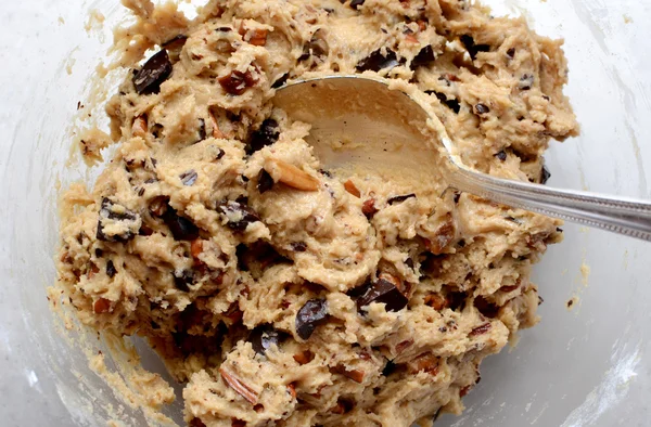 Raw cookie dough mixed — Stock Photo, Image