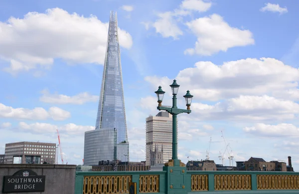 The Shard from Southwark Bridge in London, England — Stock Photo, Image