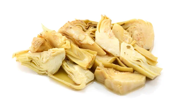 Pile of artichoke heart slices — Stock Photo, Image