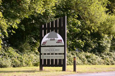 lyndhurst new Forest, İngiltere için köy işareti